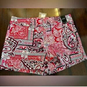 Women’s Pink Printed Shorts Size 10 NWT